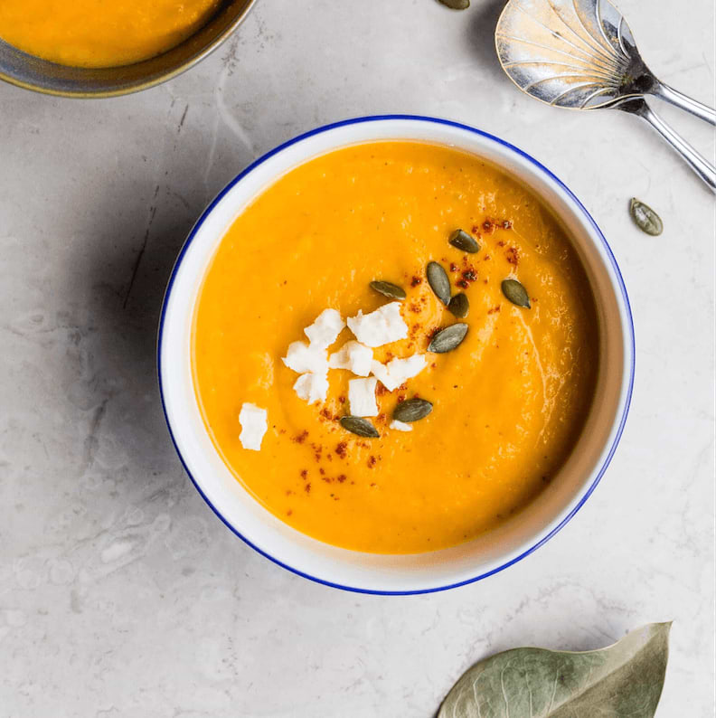 Pumpkin soup with coconut milk